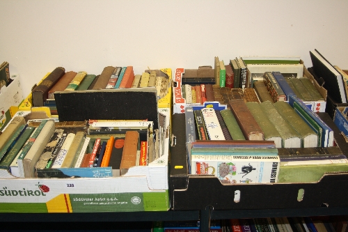 FOUR BOXES OF HARDBACK BOOKS, mainly factual and including Cassells Publications and National