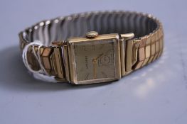 A LONGINES ART DECO TANK WATCH