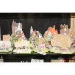 THIRTEEN LILLIPUT LANE SCULPTURES FROM GERMAN COLLECTION, to include 'Jagdhutte', 'Alte