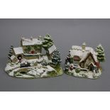 TWO LILLIPUT LANE SCULPTURES FROM THE BRITISH COLLECTION, (black backstamp), modelled as 'Country