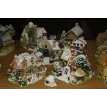 SIX LILLIPUT LANE SCULPTURES FROM ILLUMINATED COTTAGES COLLECTION, 'Christmas Shopping', L2649, '