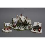 THREE LILLIPUT LANE SCULPTURES FROM BRITISH COLLECTION, (black backstamp), modelled as 'Country