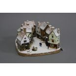 A LIMITED EDITION LILLIPUT LANE SCULPTURE, modelled as 'Yuletide Shambles', L3053, No.523 (