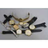 A BAG OF EIGHT ASSORTED WRISTWATCHES