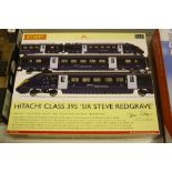 A BOXED HORNBY RAILWAYS OO GAUGE HITACHI CLASS 395 JAVELIN FOUR CAR E.M.U. TRAIN PACK 'SIR STEVE