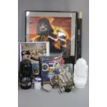 A QUANTITY OF STAR WARS COLLECTIBLES, to include 'The Star Wars Portfolio' by Ralph McQuarrie, set