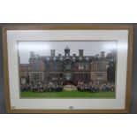 MEYNELL HUNT INTEREST, a photograph of The Meynell Hunt and followers outside the front of Sudbury