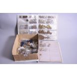 A BOX OF MIXED COINAGE AND ALBUM, to include amounts of silver coins