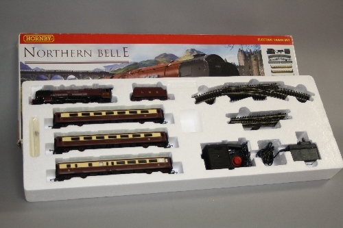 A BOXED HORNBY RAILWAYS OO GAUGE 'NORTHERN BELLE' TRAIN SET, no. R1065, comprising locomotive '