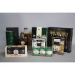 A COLLECTION OF MINIATURE BOTTLES OF SCOTCH WHISKY, including Johnnie Walker Collections, The Famous