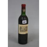 ONE BOTTLE OF CHATEAU LAFFITE-ROTHSCHILD, 1970 vintage, fill level approximately 3cm below cork,