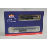 A BOXED BACHMANN OO GAUGE CLASS 105 TWO CAR DMU SET, no. 31-325, B.R. blue livery, complete with