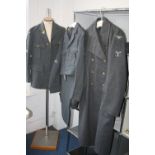 NUMEROUS ITEMS OF R.A.F. AIRMANS UNIFORMS, from the post WW2 period(National Service) to include,