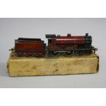 A BASSETT-LOWKE O GAUGE LOCOMOTIVE AND TENDER, 'Duke of York', No.1927, L.M.S. Lined maroon