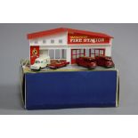 A BOXED MATCHBOX FIRE STATION GIFT SET, no. G-10, complete with building which appears complete,