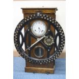AN EARLY 20TH CENTURY OAK CASED DAY TIME REGISTERS LIMITED CLOCKING IN CLOCK, the oak cased bears