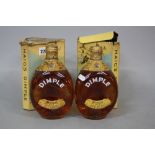 TWO BOTTLES OF JOHN HAIG DIMPLE SCOTCH WHISKY, post 1957, wire bound and boxed (some damage to