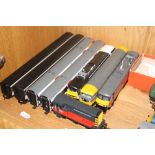 A QUANTITY OF UNBOXED AND ASSORTED HORNBY AND BACHMANN OO GAUGE LOCOMOTIVES AND ROLLING STOCK, to