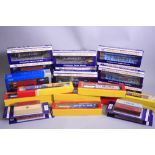 A QUANTITY OF BOXED HORNBY AND DAPOL OO GAUGE BOGIE CONTAINER WAGONS, various types of wagon and