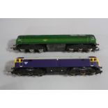 TWO UNBOXED HORNBY RAILWAYS OO GAUGE CLASS 47 LOCOMOTIVES, D1738, B.R. gloss green livery (R863) and