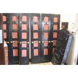 T BRADFORD & CO PATENT VICTORIAN LAUNDRY DRYING ROOM DOOR AND FIRE FRONT, the doors with cast iron