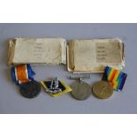 BRITISH WAR & VICTORY MEDAL PAIR, correctly named to 776171 A.M. H. Clark R.A.F, together with