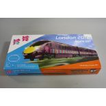 A BOXED HORNBY RAILWAYS OO GAUGE HITACHI CLASS 395 JAVELIN THREE CAR E.M.U. TRAIN SET 'LONDON 2012',