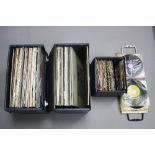 FOUR CASES OF L.P'S AND SINGLES, to include The Beatles, The Rolling Stones, Elvis Presley etc