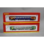 TWO BOXED HORNBY RAILWAYS OO GAUGE CLASS 153 UNITS, no. 153334, London Midland green and white
