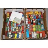 A QUANTITY OF UNBOXED AND ASSORTED PLAYWORN DIECAST VEHICLES, to include several Spot-On vehicles