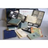 A LARGE BOX CONTAINING THE ARCHIVE OF PILOT OFFICER 1518191 GORDON MELLOR RAF, to include large