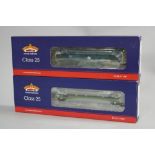 TWO BOXED BACHMANN OO GAUGE CLASS 25 LOCOMOTIVES, no. D7502, B.R. green livery (32-406) and 25