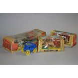 TWO BOXED TIMPO TOYS ROMAN CHARIOTS, no. 1800, with four horses and charioteer, both appear