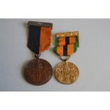 AN IRISH GENERAL SERVICE MEDAL, together with Survivors medal, both un-named and believed to be