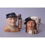 TWO ROYAL DOULTON CHARACTER JUGS, 'Golfer' D6756 and 'Athos' D6452 (2)