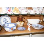 SEVEN PIECES OF CERAMICS, to include Royal Doulton 'Miss Muffet' HN1936, a Royal Doulton stoneware