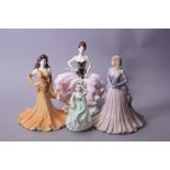 FOUR COALPORT FIGURES, Limited Edition 'Star Attraction' 763/1000, 'Special Occasion', 'Julianna'