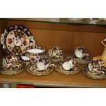 VARIOUS IMARI TEAWARES, to include Royal Crown Derby '2451', Davenport, Pointons etc (hairlines) (