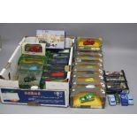 A COLLECTION OF BOXED AND UNBOXED MODERN DIECAST VEHICLES, majority are models of Morris Minor