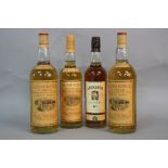 FOUR BOTTLES OF SINGLE HIGHLAND MALT SCOTCH WHISKY, two Glenmorangie 10 year aged single malt,