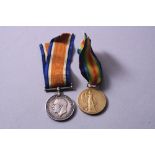 A BRITISH WAR AND VICTORY MEDAL, pair correctly named to 117002 Pte J. Greenwood. Notts & Derby