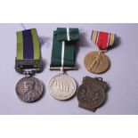 A BAG OF MEDALS CONSISTING OF INDIAN GENERAL SERVICE MEDAL, (Bar North West Frontier 1930-31)