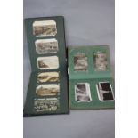 TWO POSTCARD ALBUMS, dating from early 20th Century, containing mainly British Cities, resorts and