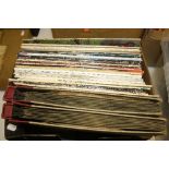 A BOX OF L.P'S AND 78 RECORDS, including Cliff Richard, The Shadows etc