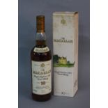 ONE BOTTLE OF THE MACALLAN 10 YEAR AGED SINGLE MALT WHISKY, fill level mid-low neck, 70cl, 40%