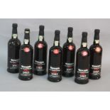 SEVEN BOTTLES OF TAYLORS LATE BOTTLED VINTAGE PORT 1983, seals intact, no sign of leakage, fill