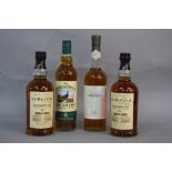 FOUR BOTTLES OF SCOTCH WHISKY, two Balvenie 'Doublewood' 12 year aged single malt, fill level mid-