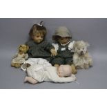 A PAIR OF D'ANTON JOS COLLECTORS DOLLS, possibly from the 'Rotten Kid's Collection', both marked '