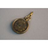 A 9CT GOLD LADIES FOB WATCH, outer case marked 212387 and dust case