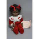 A BOXED FAYZAH SPANOS DOLL, 'Sugar Dumplin' by Precious Heirloom Dolls, complete with Limited